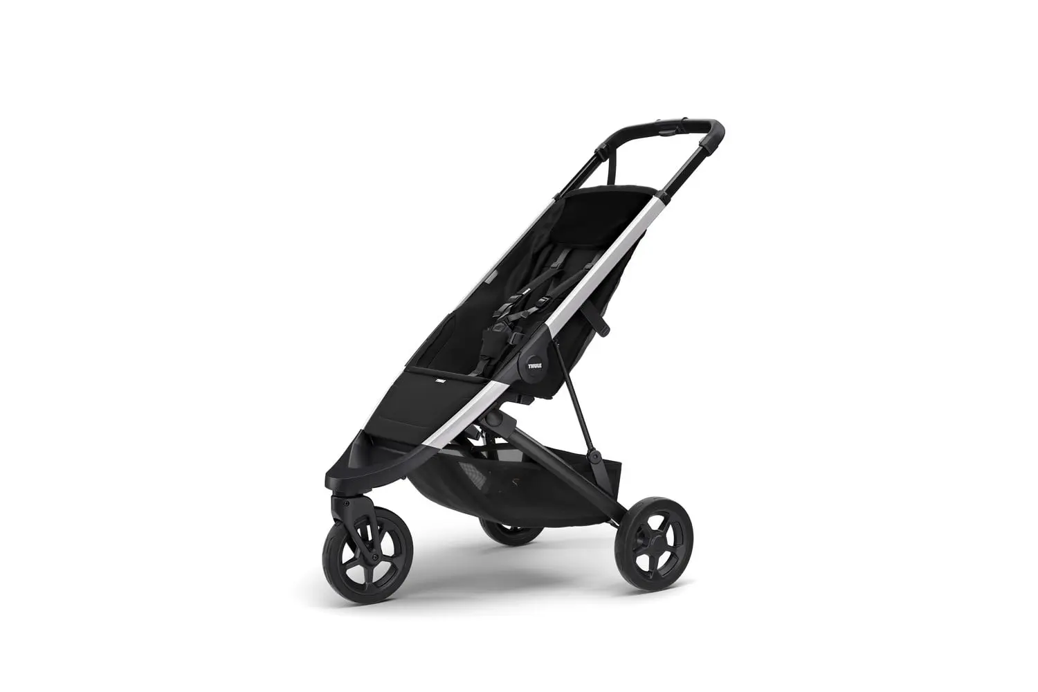 Carucior Thule SPRING cu cadru din aluminiu ARGINTIU 2