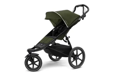 Carucior Thule Urban Glide 2 Black on Cypress Green 1