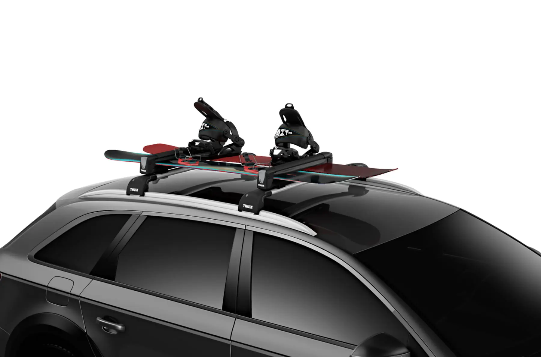 Suport schiuri Thule SnowPack Negru 7324 cu prindere pe bare transversale 3