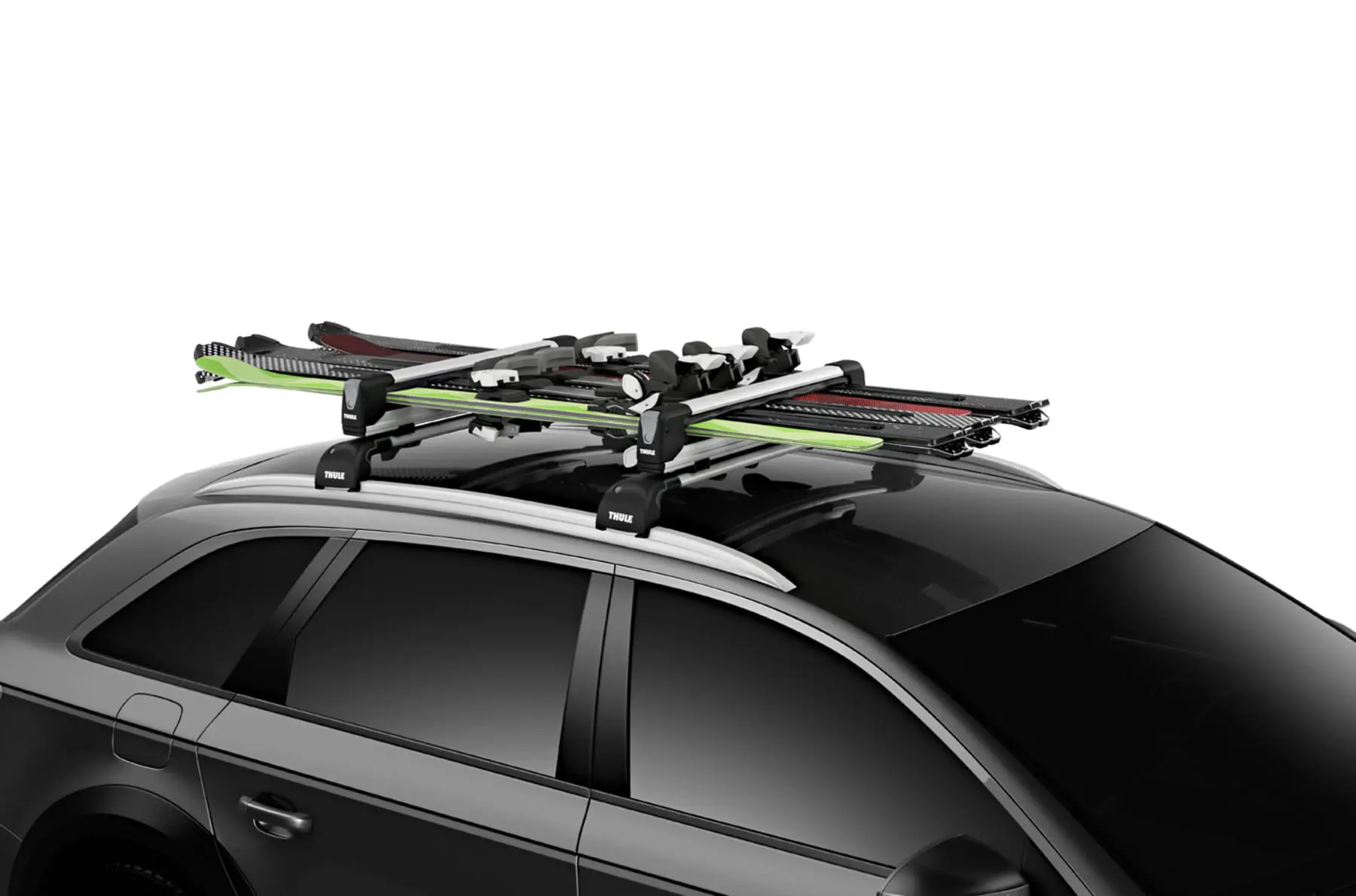 Suport schiuri Thule SnowPack Xtender 7325 cu prindere pe bare transversale din aluminiu 1