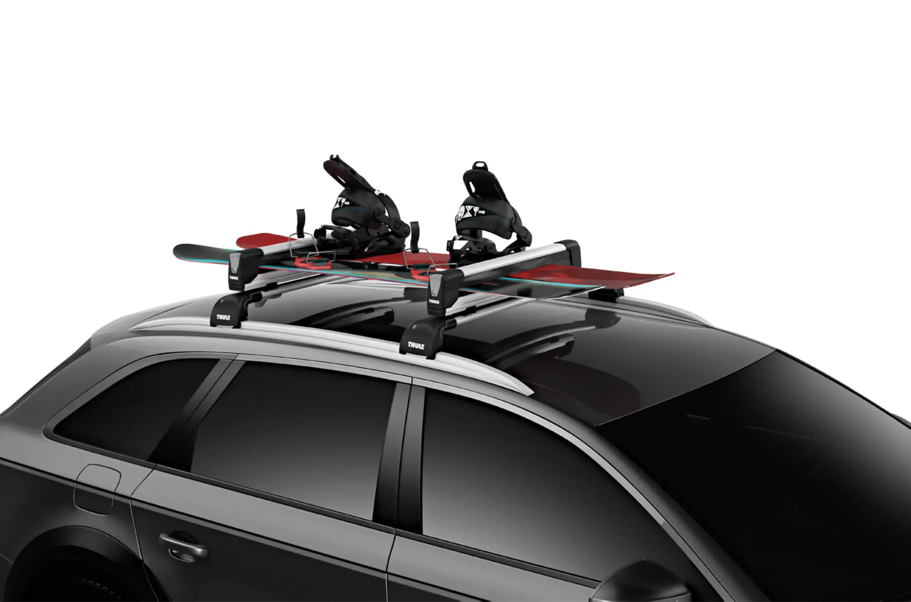 Suport schiuri Thule SnowPack Xtender 7325 cu prindere pe bare transversale din aluminiu 6